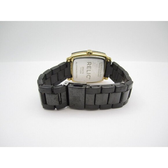 Women Relic Crystals Quartz WR Analog 30mm Tank Watch (H180) "New Battery" - Picture 8 of 8